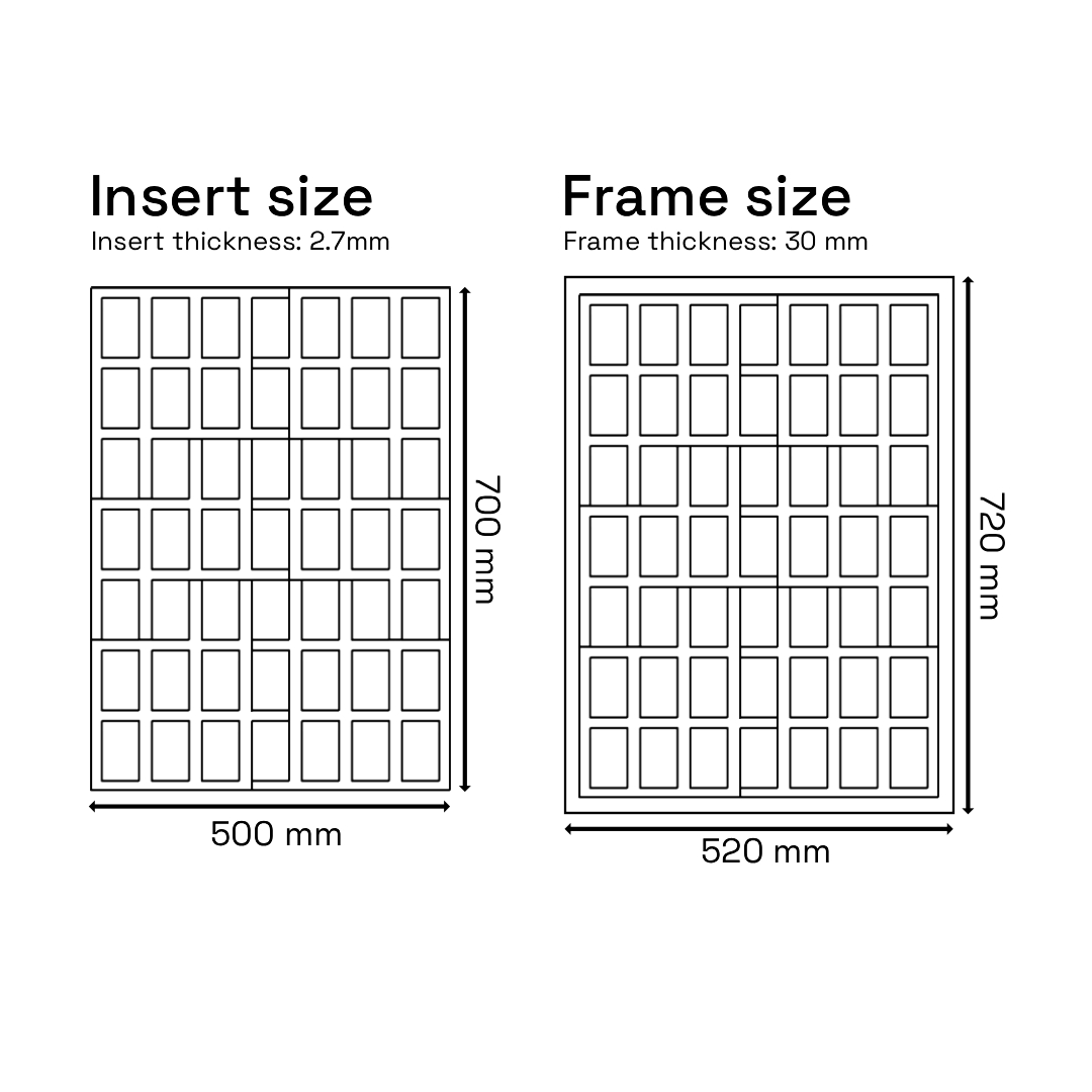 Gallery Wall Frame for 49 Instax Mini Photos